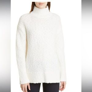NWT Vince Turtleneck Wool Blend Tunic Sweater
CREAM, Size Medium